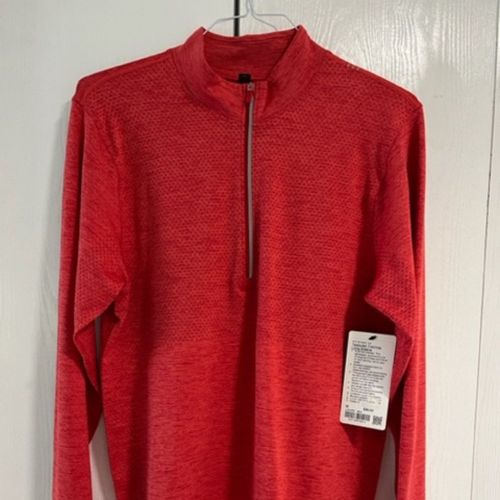 Men's Lululemon - textured long sleeve half-zip - NWT